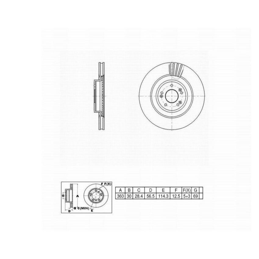 Winhere 6622313 Brake Rotor