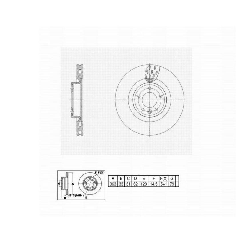 Winhere 6622322 Brake Rotor