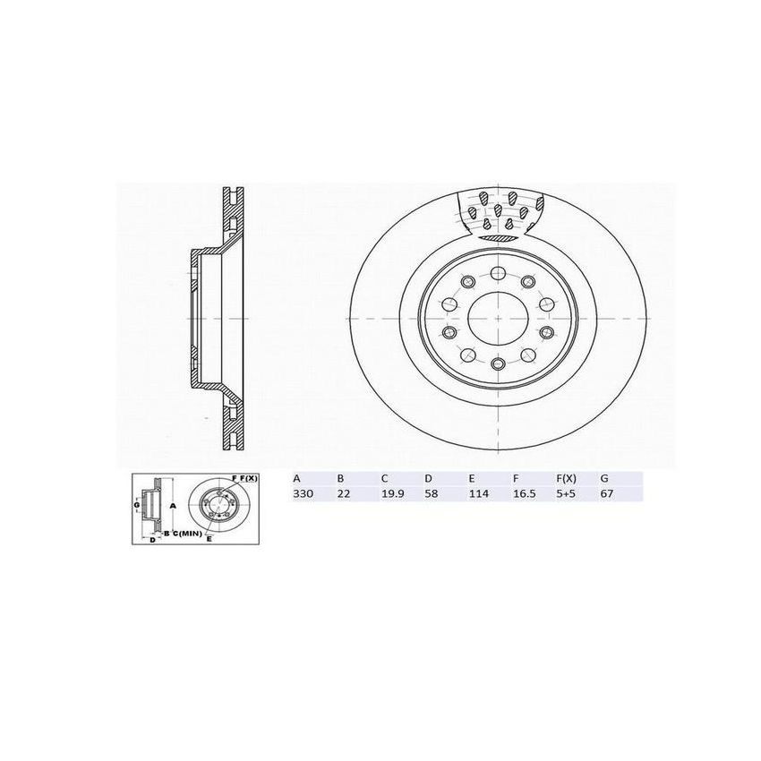 Winhere 6622345 Brake Rotor