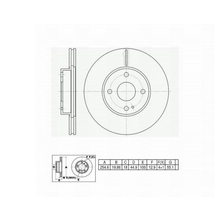 Winhere 662243 Brake Rotor