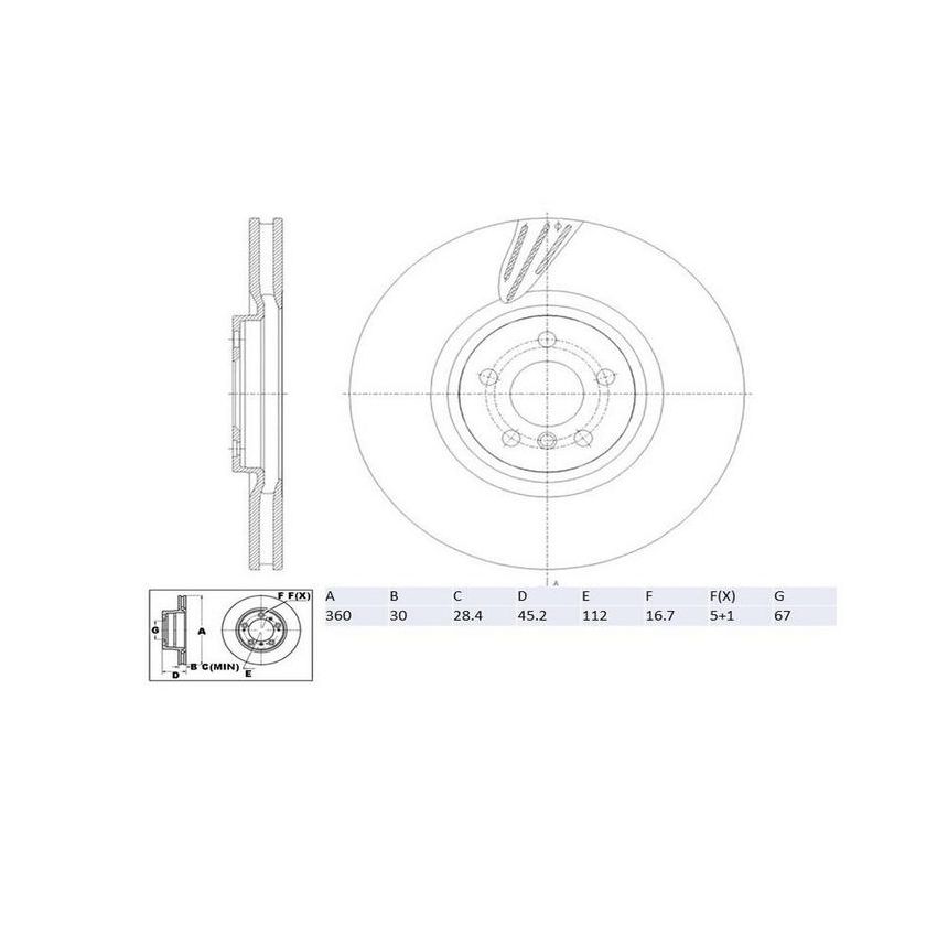 Winhere 6622476 Brake Rotor