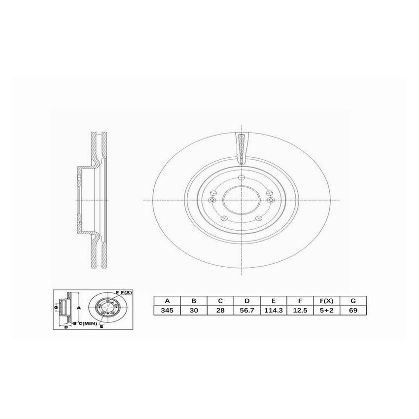 Winhere 6622482 Brake Rotor