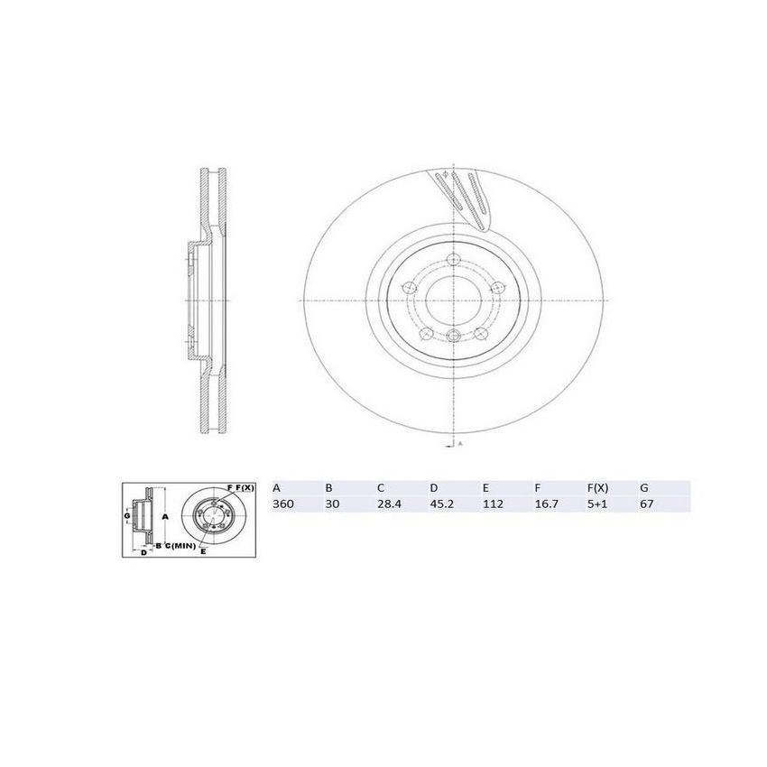 Winhere 6622664 Brake Rotor
