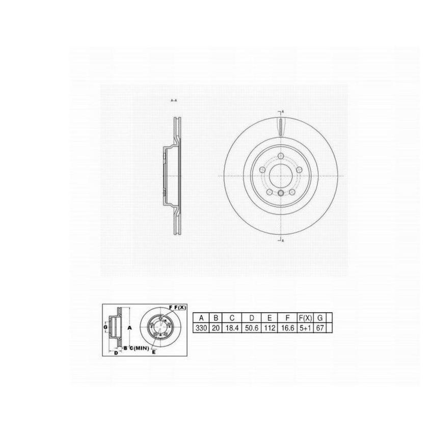 Winhere 6622697 Brake Rotor