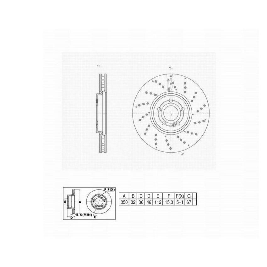 Winhere 6622705DR Brake Rotor