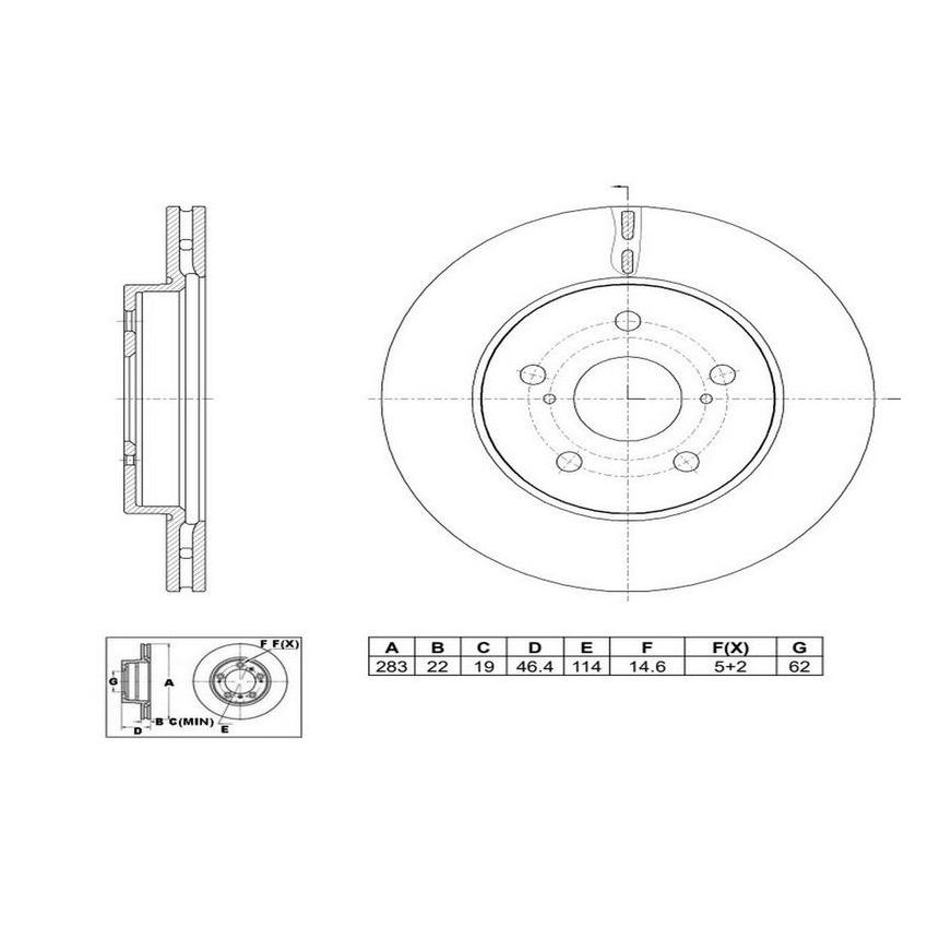 Winhere 6622733 Brake Rotor