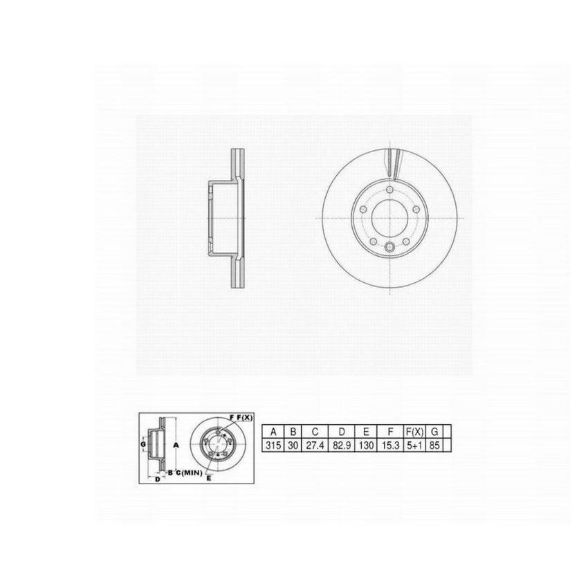 Winhere 6622741 Brake Rotor