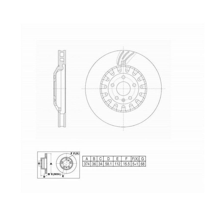 Winhere 6622754 Brake Rotor