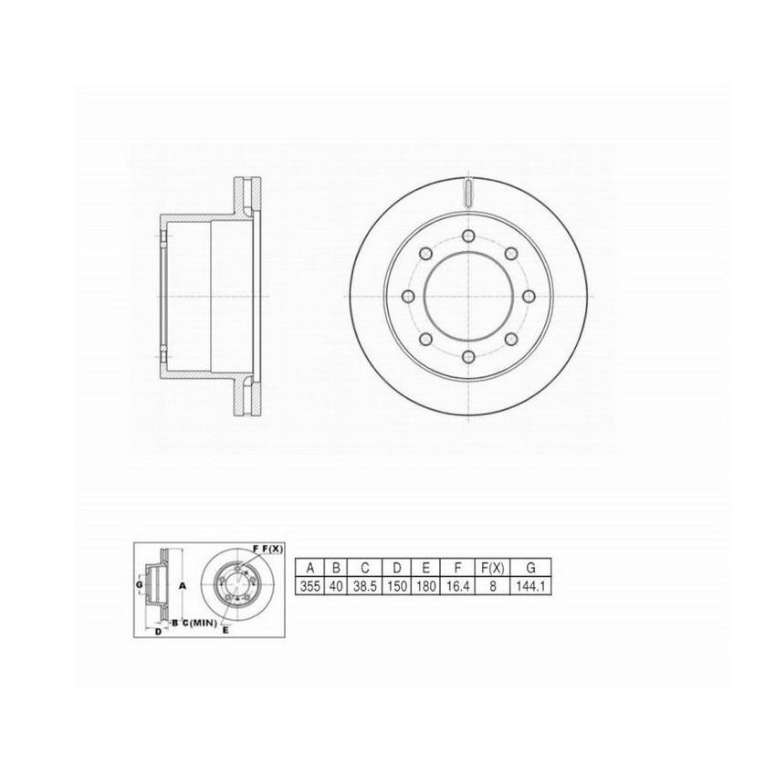 Winhere 6622756 Brake Rotor