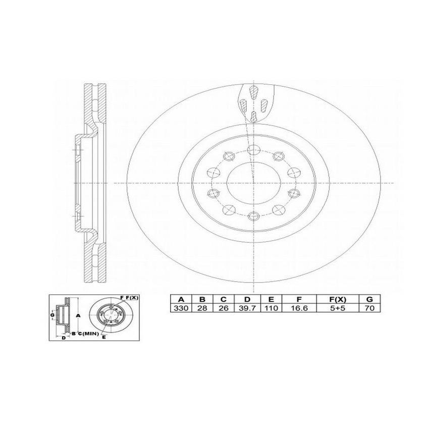 Winhere 6622771 Brake Rotor