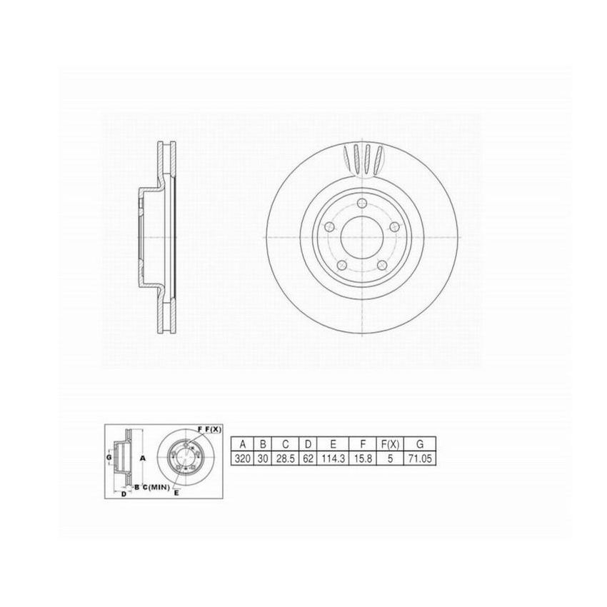 Winhere 6622875 Brake Rotor