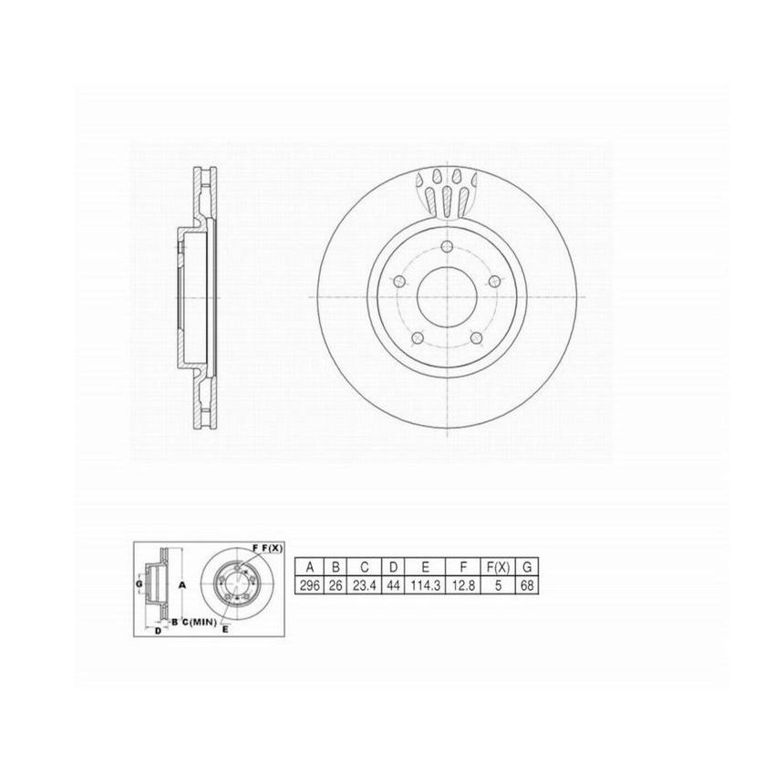 Winhere 6622877 Brake Rotor
