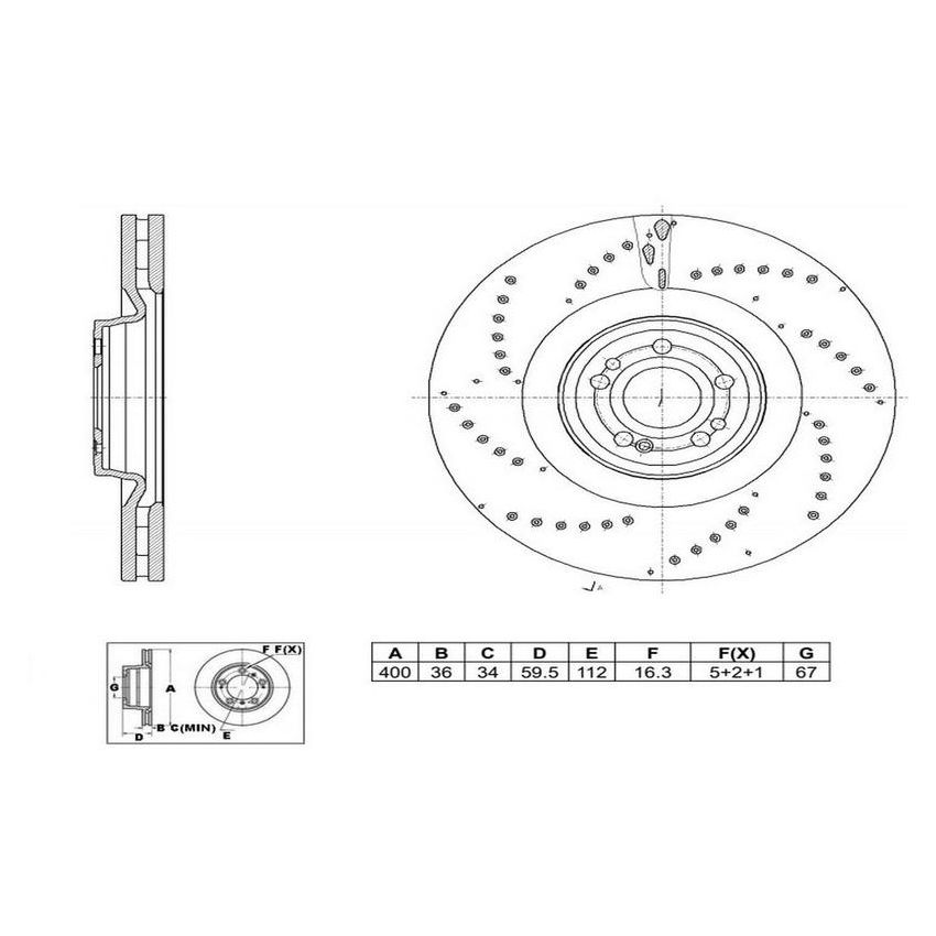 Winhere 6622996DR Brake Rotor