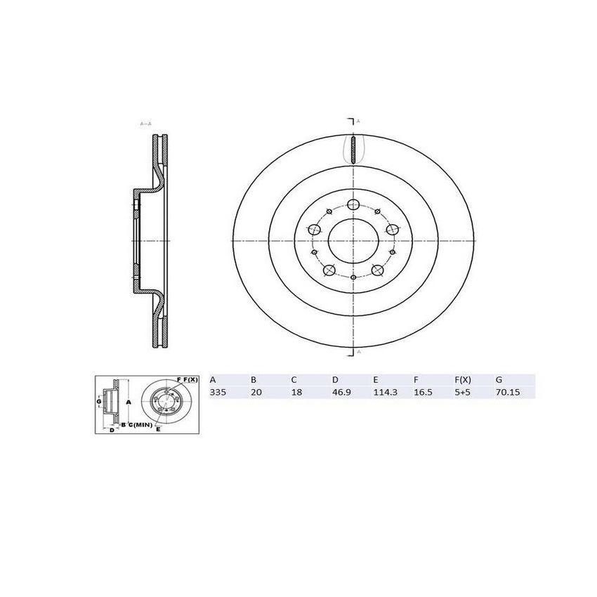 Winhere 6623000 Brake Rotor