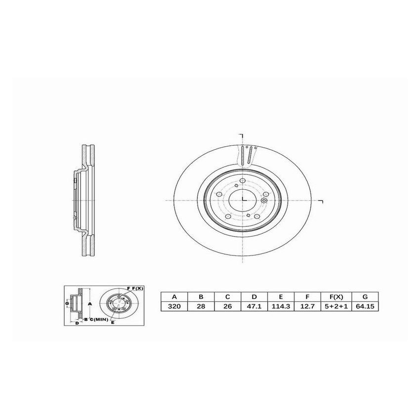 Winhere 6623017 Brake Rotor