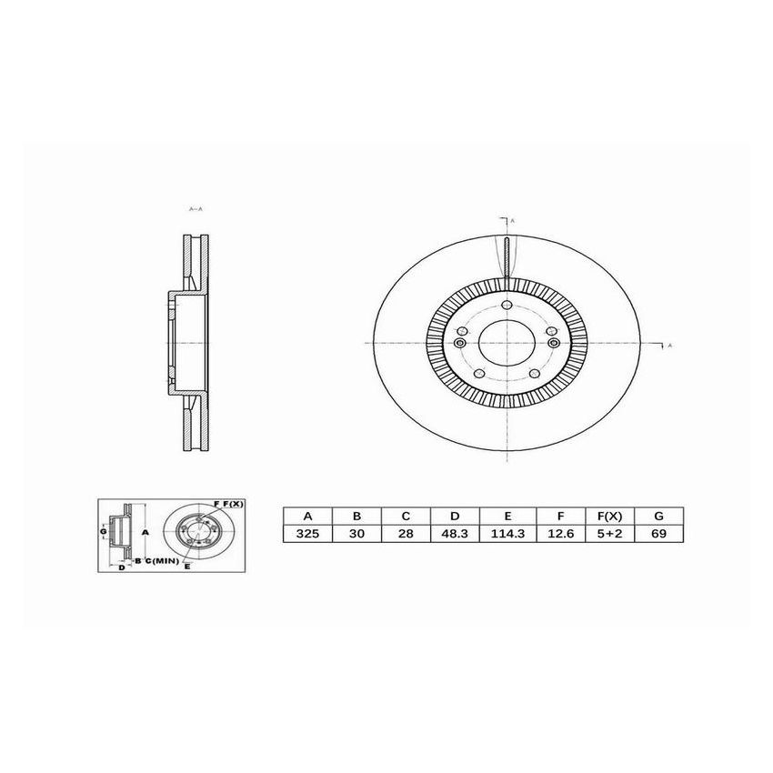 Winhere 6623021 Brake Rotor