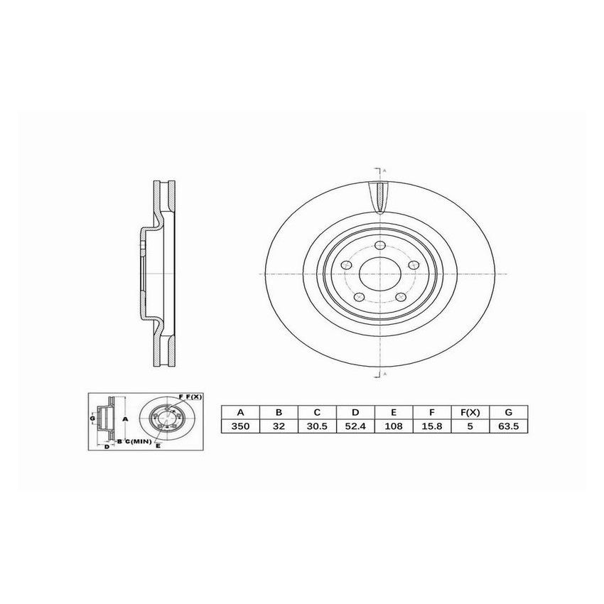 Winhere 6623025 Brake Rotor