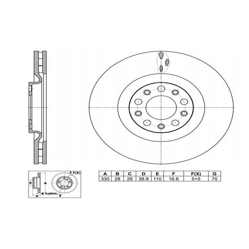 Winhere 6623112 Brake Rotor