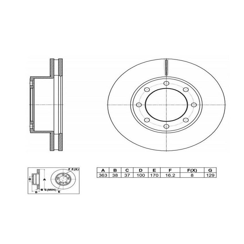 Winhere 6623116 Brake Rotor