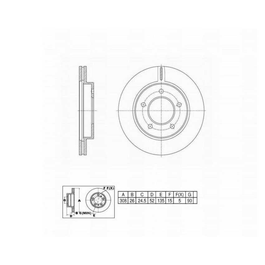 Winhere 662409 Brake Rotor