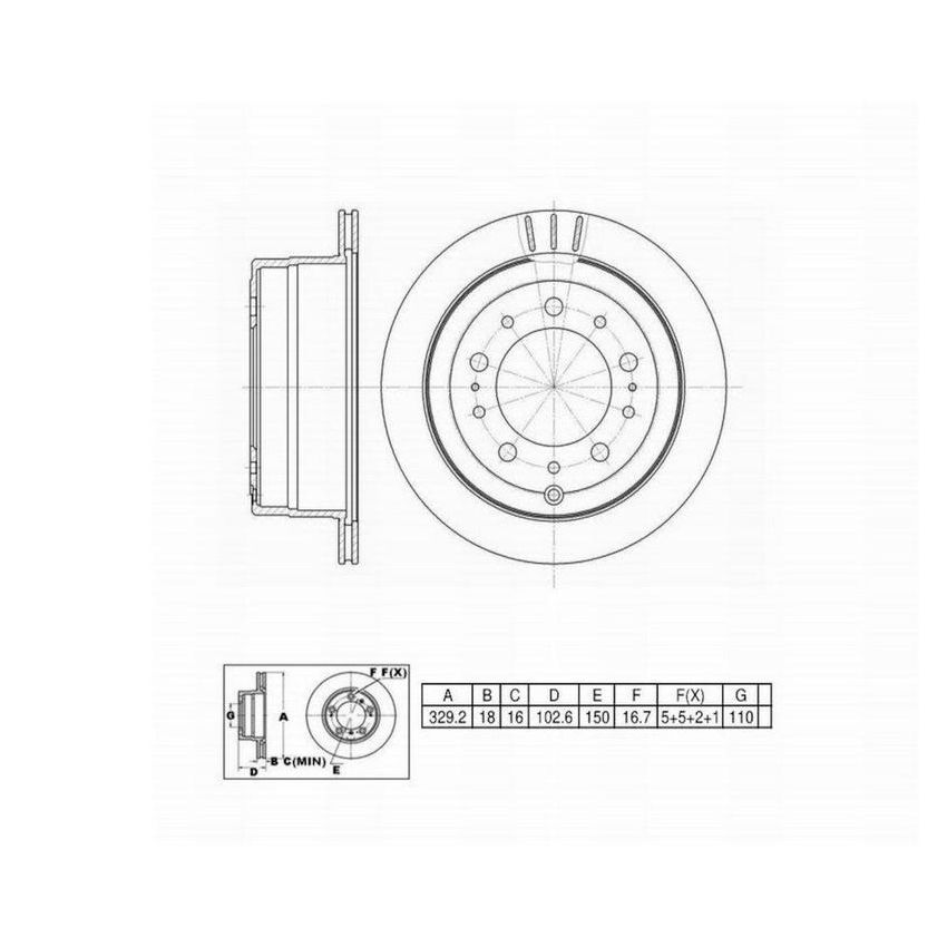 Winhere 662452 Brake Rotor