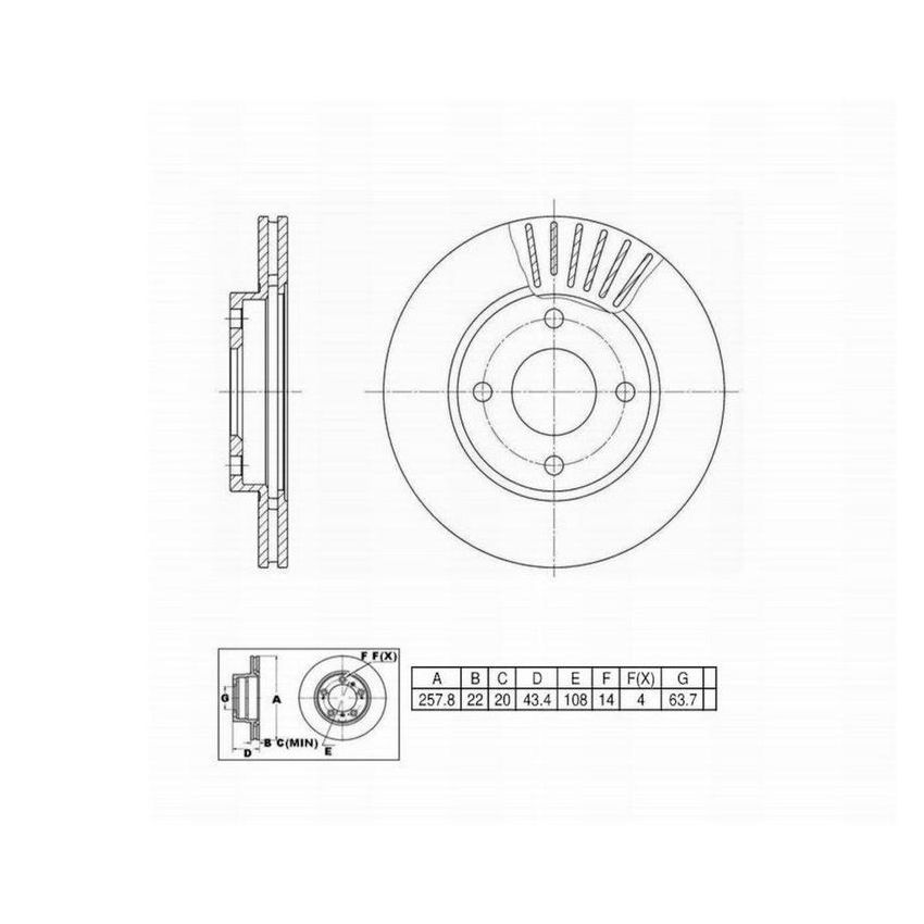 Winhere 662495 Brake Rotor