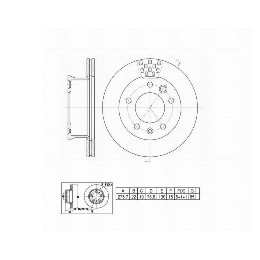 Winhere 662539 Brake Rotor