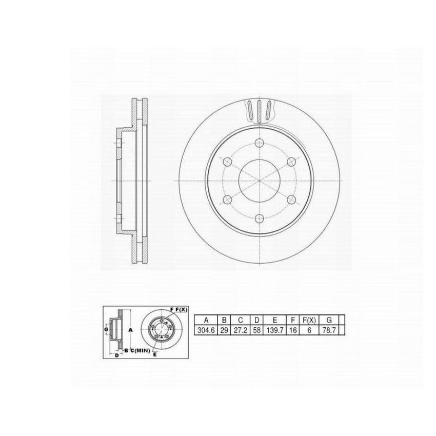 Winhere 662572 Brake Rotor