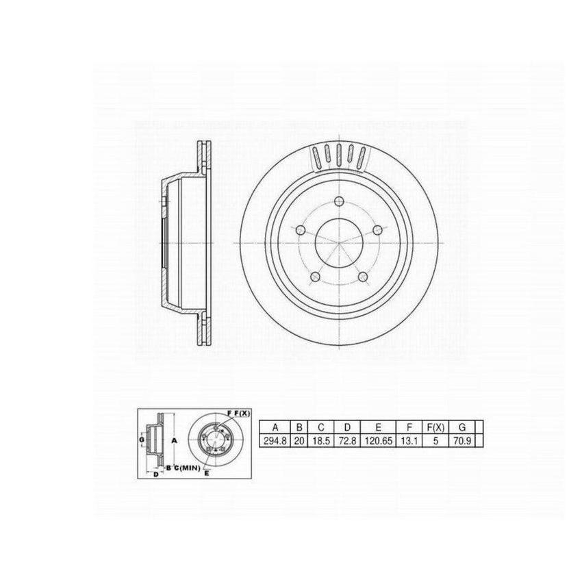 Winhere 662622 Brake Rotor