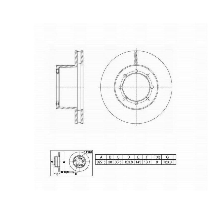 Winhere 662632 Brake Rotor