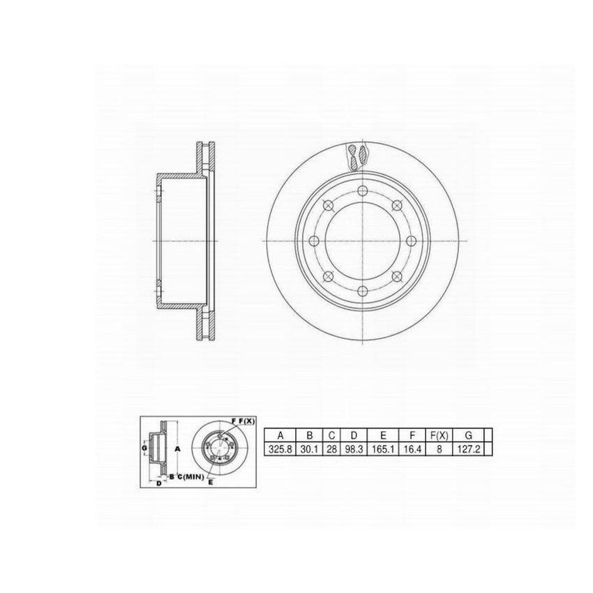 Winhere 662646 Brake Rotor