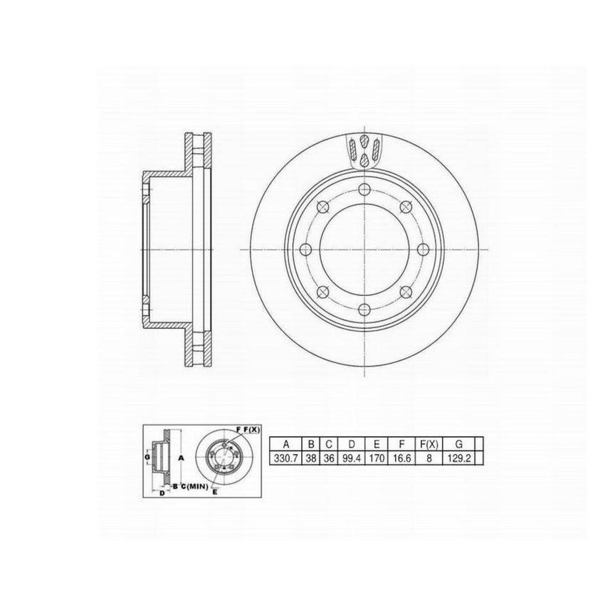 Winhere 662656 Brake Rotor