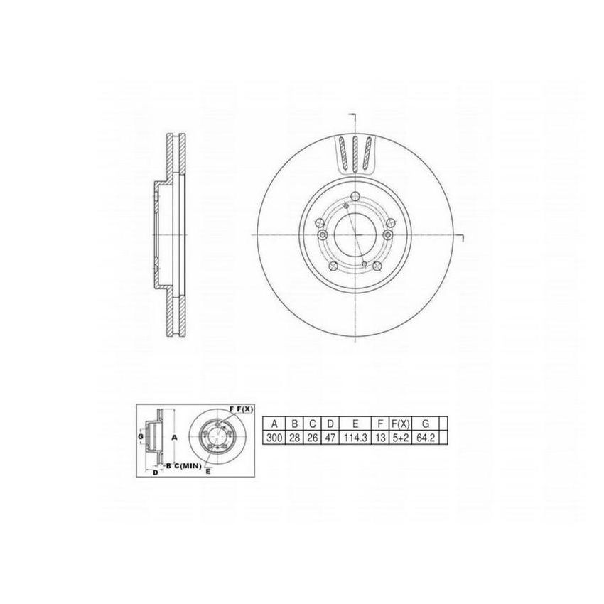Winhere 662669 Brake Rotor