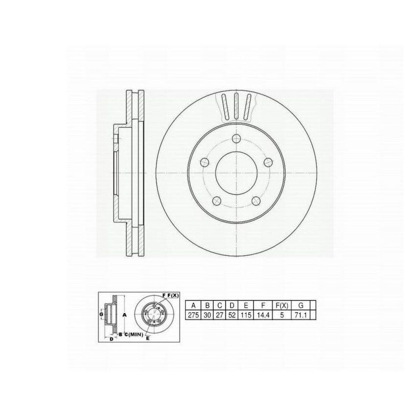 Winhere 662743 Brake Rotor