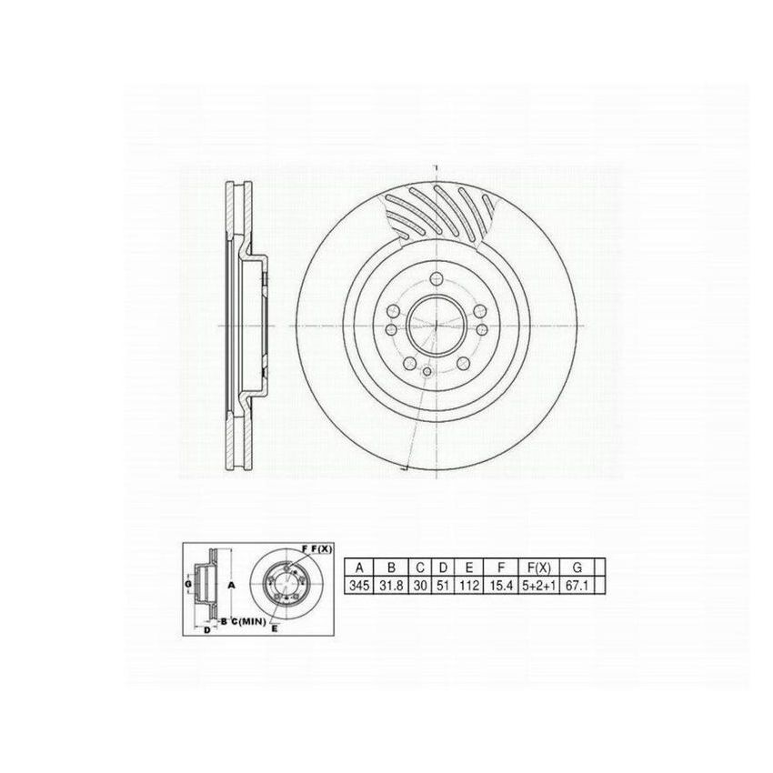 Winhere 662890 Brake Rotor