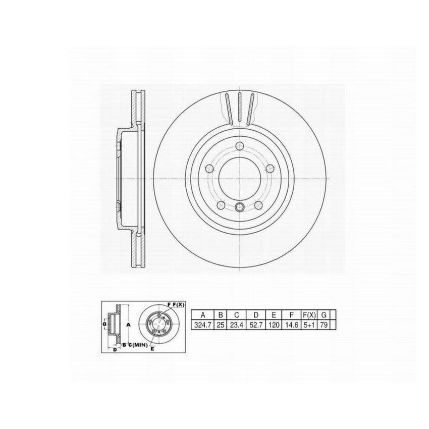 Winhere 662911 Brake Rotor