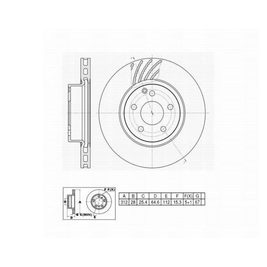 Winhere 662934 Brake Rotor