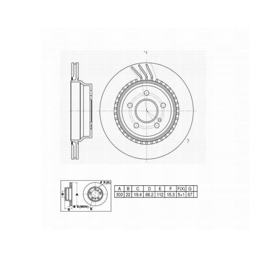 Winhere 662935 Brake Rotor
