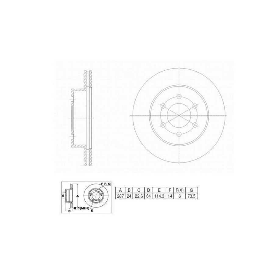 Winhere 663095 Brake Rotor