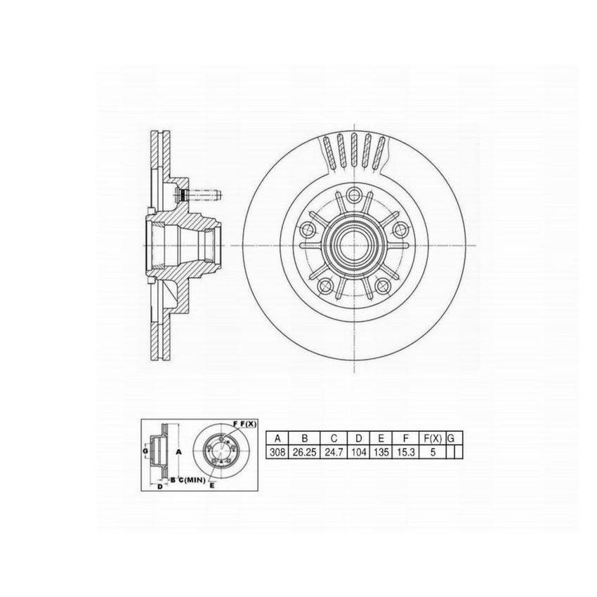 Winhere 663175 Disc Brake R&H Assy