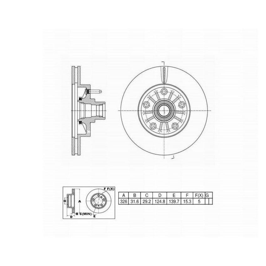 Winhere 663233 Disc Brake R&H Assy