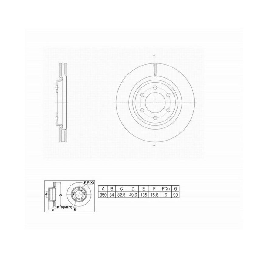 Winhere 6672505 Brake Rotor