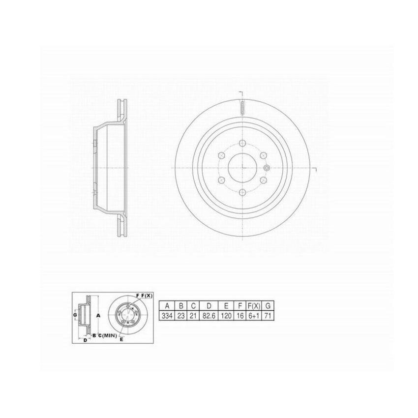 Winhere 6672508 Brake Rotor