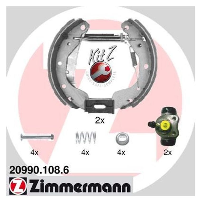 ZIMMERMANN 20990.108.6 Mounted Brake Shoe KIT Z