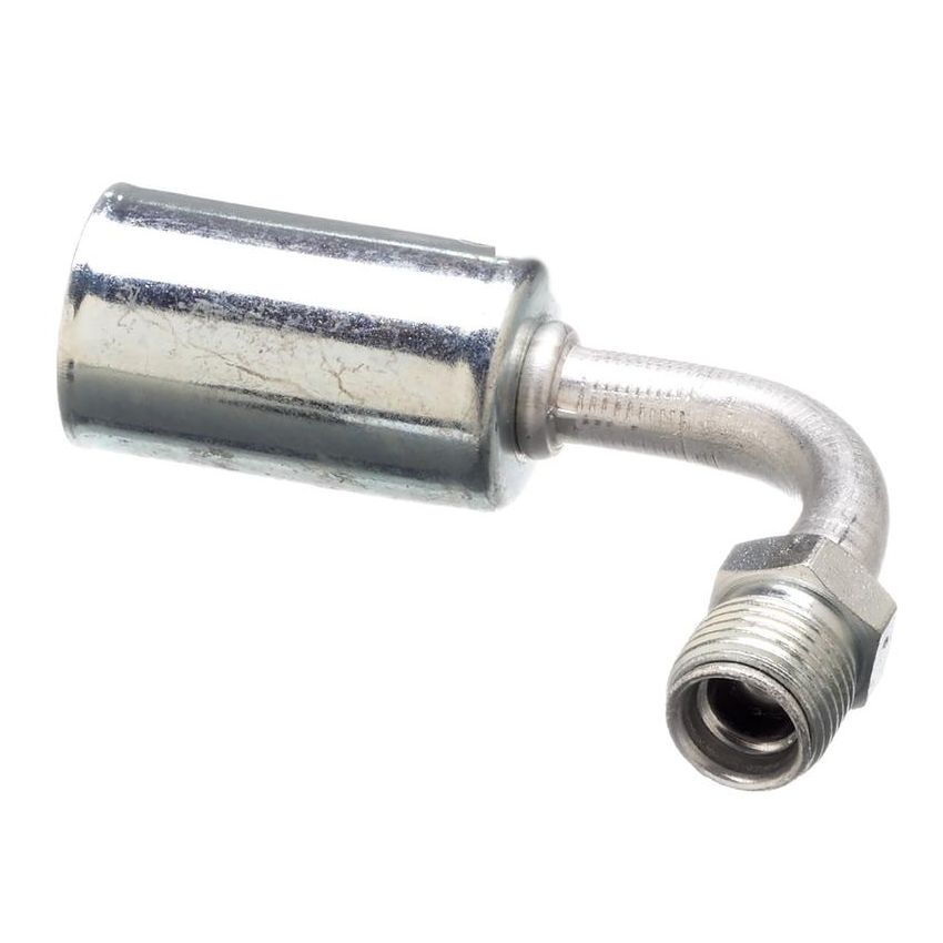 GATES G45599-0808 Male Inverted O-Ring - 90 Bent Tube - Aluminum (PolarSeal ACA)