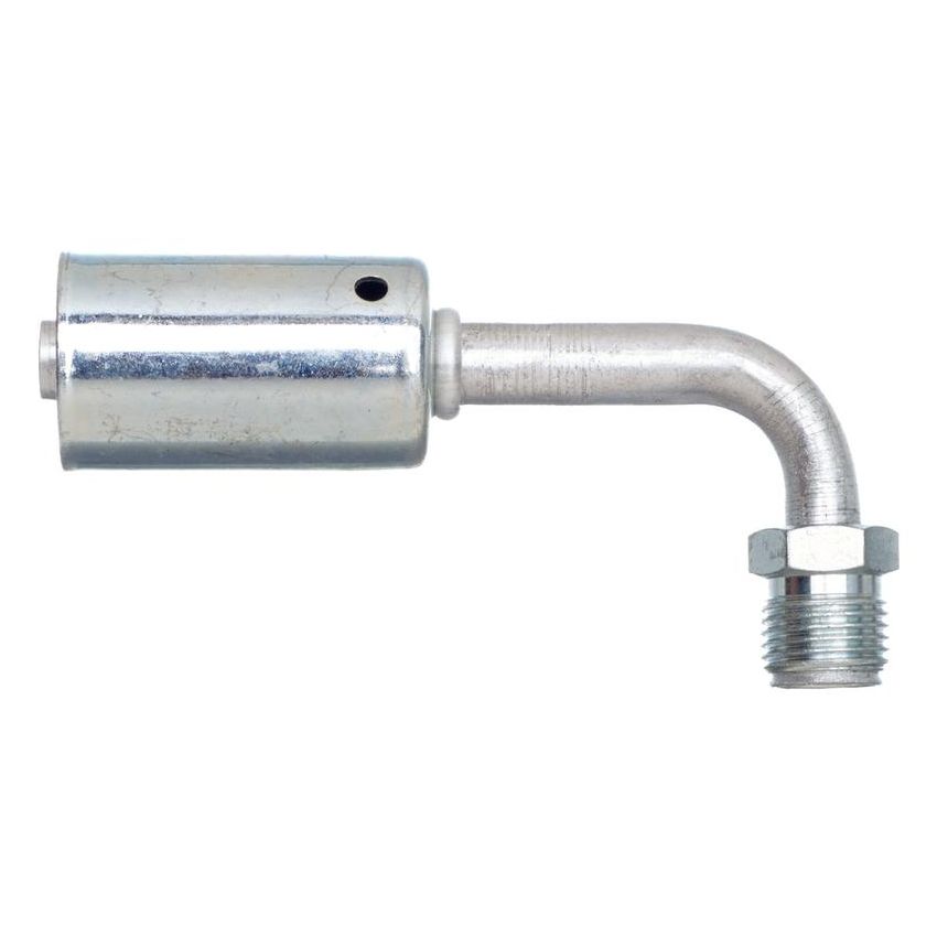 GATES G45599-0808 Male Inverted O-Ring - 90 Bent Tube - Aluminum (PolarSeal ACA)