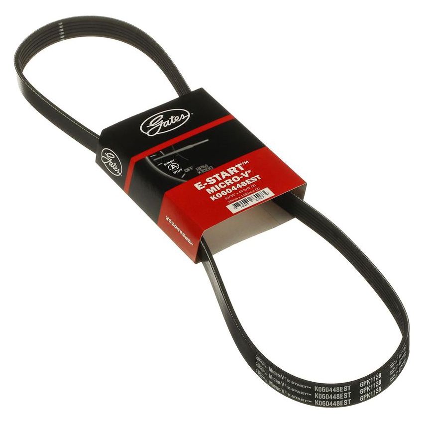 GATES K060448EST E-Start Micro-V Serpentine Drive Belt