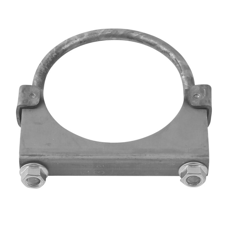 AP Exhaust H312 3.5" Extra Heavy Duty 11ga Saddle 3/8" U-Bolt Exhaust Clamp - Mild Steel
