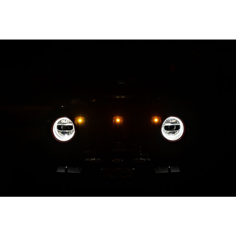 DV8 Offroad 2018+ Jeep JL Grill Amber Marker Lights
