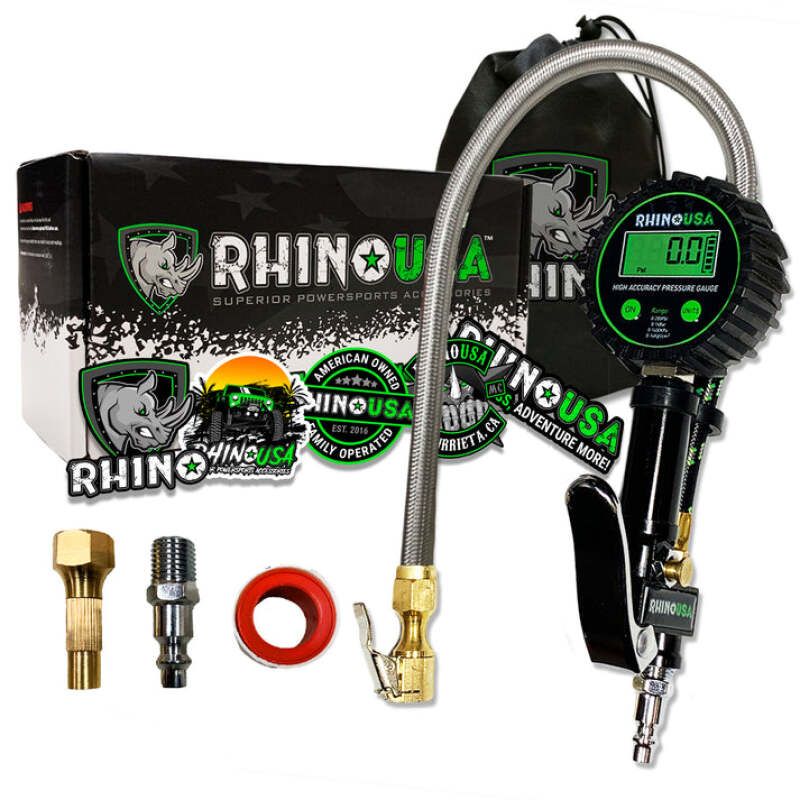 Rhino USA RGAUGE-0200 200 Psi Digital Tire Inflator Gauge